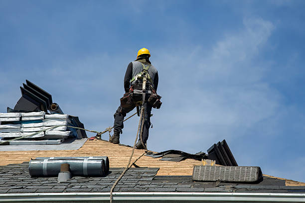 Professional Roofing technician working in Glenville, WV